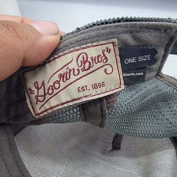 Goorin Bros Silver Fox Adults Gray The Farm Trucker Hat Adjustable Mesh Back - Picture 5 of 9